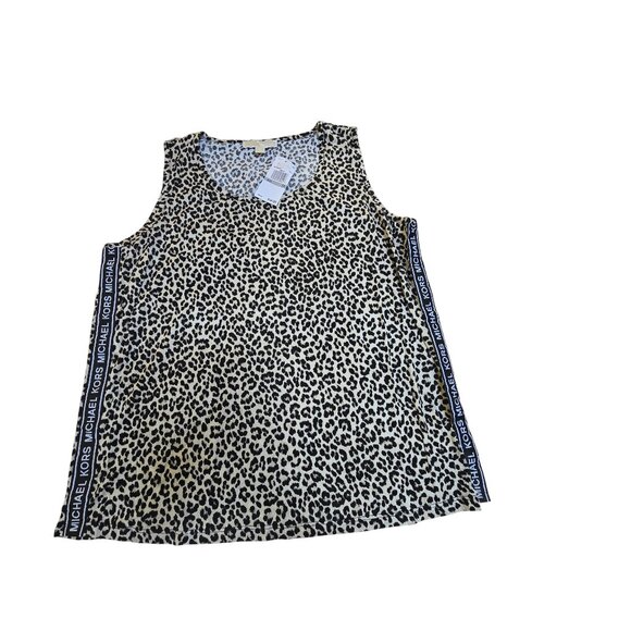 Michael Michael Kors Plus Size Side Logo Tape Tank Top 1X NWT - Picture 1 of 5